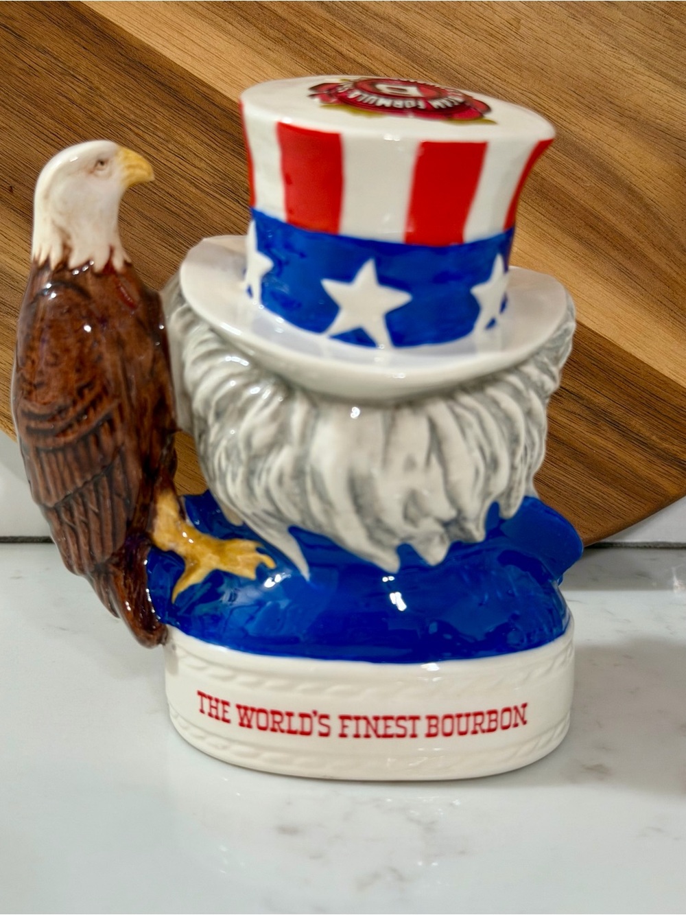 Vintage Royal Doulton Jim Beam Uncle Sam w/Eagle Decanter 1st Of The Series - Picture 2 of 10